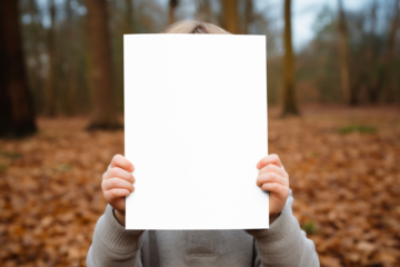 Poster png product mockup, transparent design