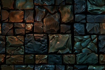 A repeating texture of stones