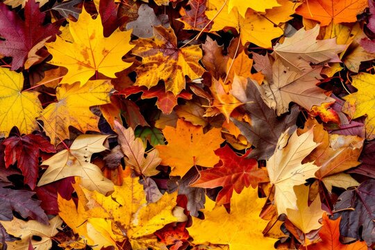 A repeating texture of leafes
