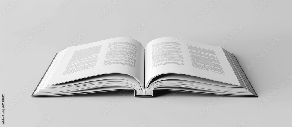 Poster book mockup on isolated background design. copy space image. place for adding text and design