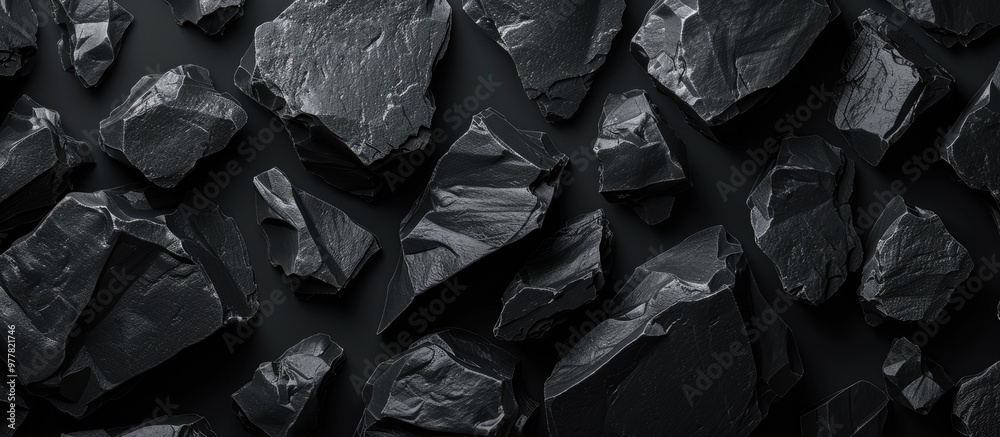 Poster stone abstract black background. copy space image. place for adding text and design