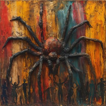 Anansi the Spider weaving a web of intricate stories