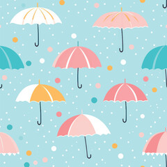 Obraz premium Colorful umbrellas pattern design