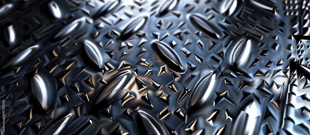 Poster a metallic background features a textured design. copy space image. place for adding text and design