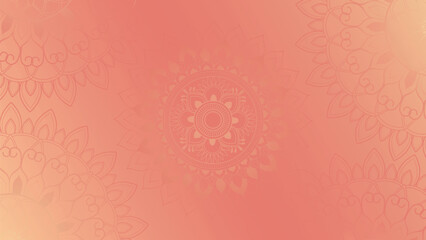 Pink Mandala Boho Background Vector