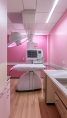 Modern Mammography Room with Advanced Equipment for Comfortable Medical Imaging