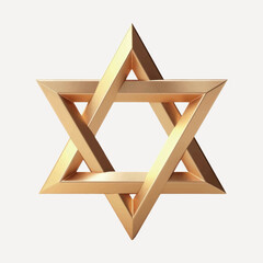 Golden Star of David symbol