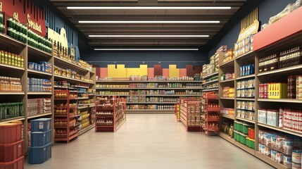 Grocery Store Interior