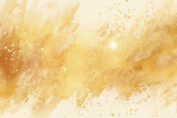 Abstract golden watercolor splash