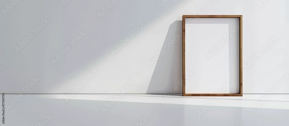 Poster isolated photo frame picture frame white backdrop. copy space image. place for adding text and desig