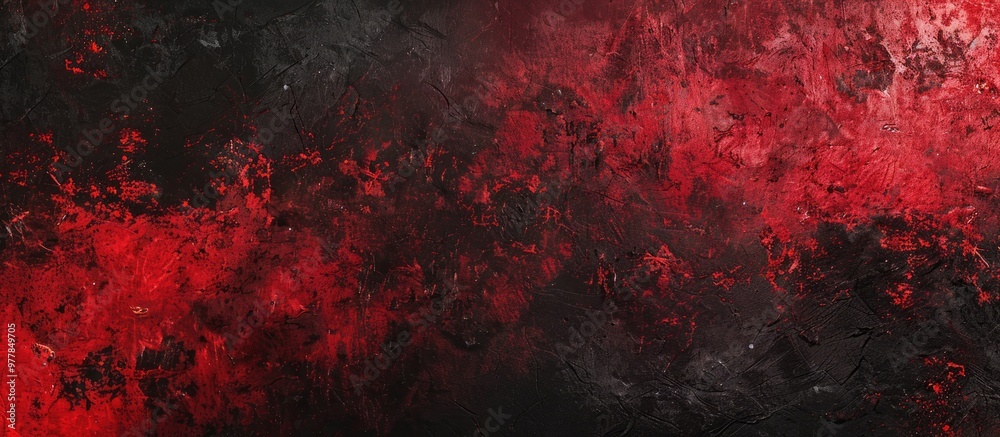 Poster red and black gradient abstract background with grainy noise texture effect. copy space image. place