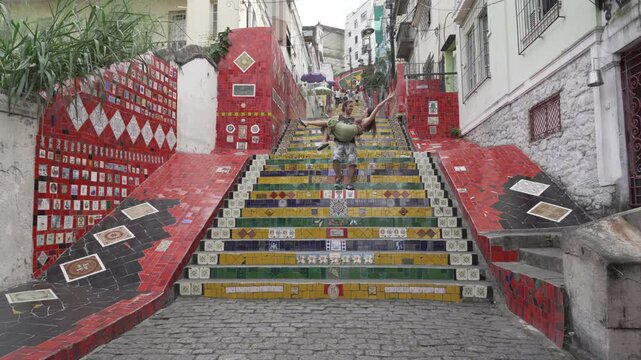 Selar&oacute;n Staircase in Lapa Rio de Janeiro