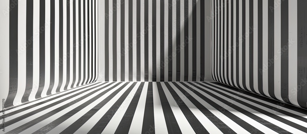 Poster stripes on a paper backdrop. copy space image. place for adding text and design