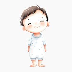 Adorable baby cartoon illustration