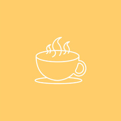 Coffee cup vector icon. Coffee drink symbol. Coffee shop vector logo icon. Coffee cup simple icon. Coffee beans symbol. Coffee vector icon