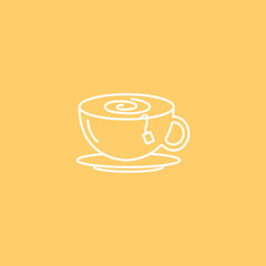 Obraz premium Coffee cup vector icon. Coffee drink symbol. Coffee shop vector logo icon. Coffee cup simple icon. Coffee beans symbol. Coffee vector icon