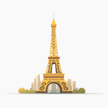 Iconic Eiffel Tower illustration