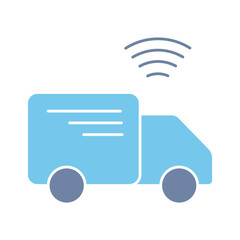 smart logistic concept line icon. Simple element illustration. smart logistic concept outline symbol design.