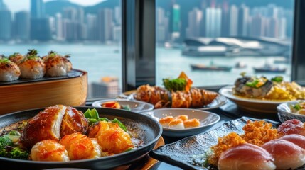 Delicious Asian Cuisine with a Stunning City View
