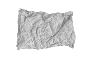 crumpled paper isolated on white