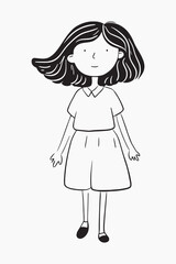 Simple black and white illustration