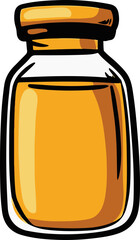 Vector Art of a Decorative Honey Jar