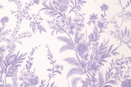 Elegant purple floral wallpaper design