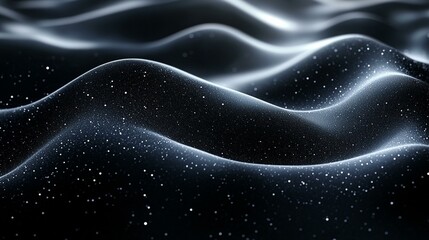 an Luxurious black line abstract illustration with elegant, intricate patterns and a sleek background.