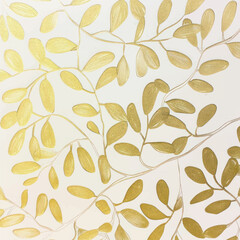 Elegant golden leaf pattern