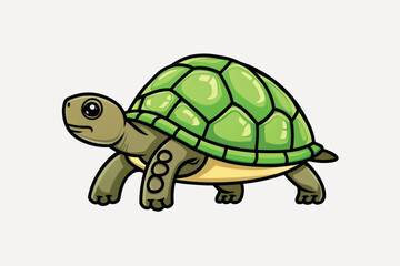 Cute cartoon turtle illustration