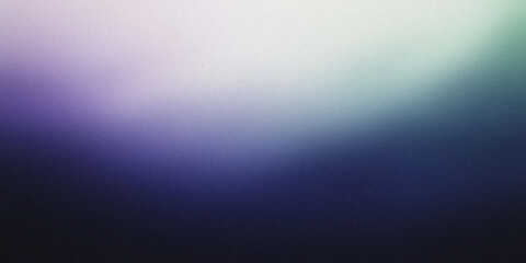 Obraz premium Blurred gradient from icy lavender to mint green, blending smoothly into a deep navy background, noise texture effect