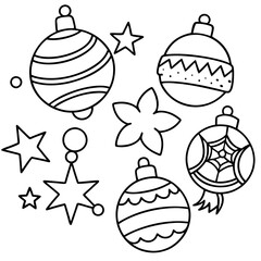 Festive Ornaments Pattern Vector