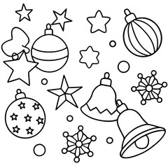 Festive Ornaments Pattern Vector