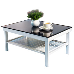 A Coffee Table, Isolated on Transparent Background, PNG