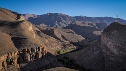 The landscape of Dades Gorges in Morocco