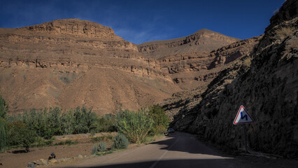 The landscape of Dades Gorges in Morocco