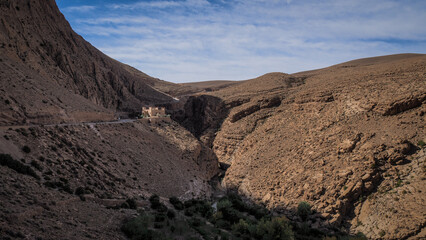 The landscape of Dades Gorges in Morocco