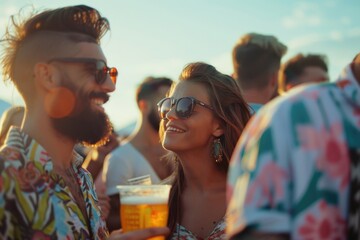 A group of people standing next to each other, diverse ages and genders