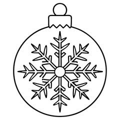 Snowflake Ornament Vector Design