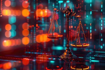 A gold-colored scale sits atop a clear glass table, simple yet elegant design