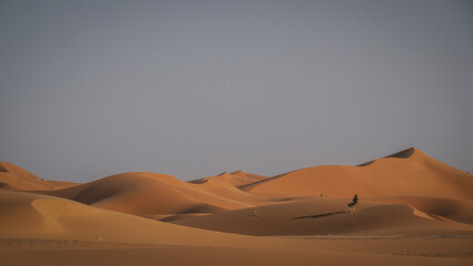 The landscape of Erg Chebbi in Morocco