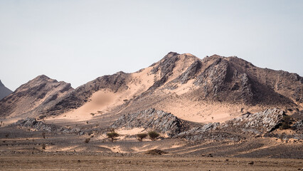 The landscape of Erg Chebbi in Morocco