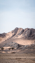 The landscape of Erg Chebbi in Morocco