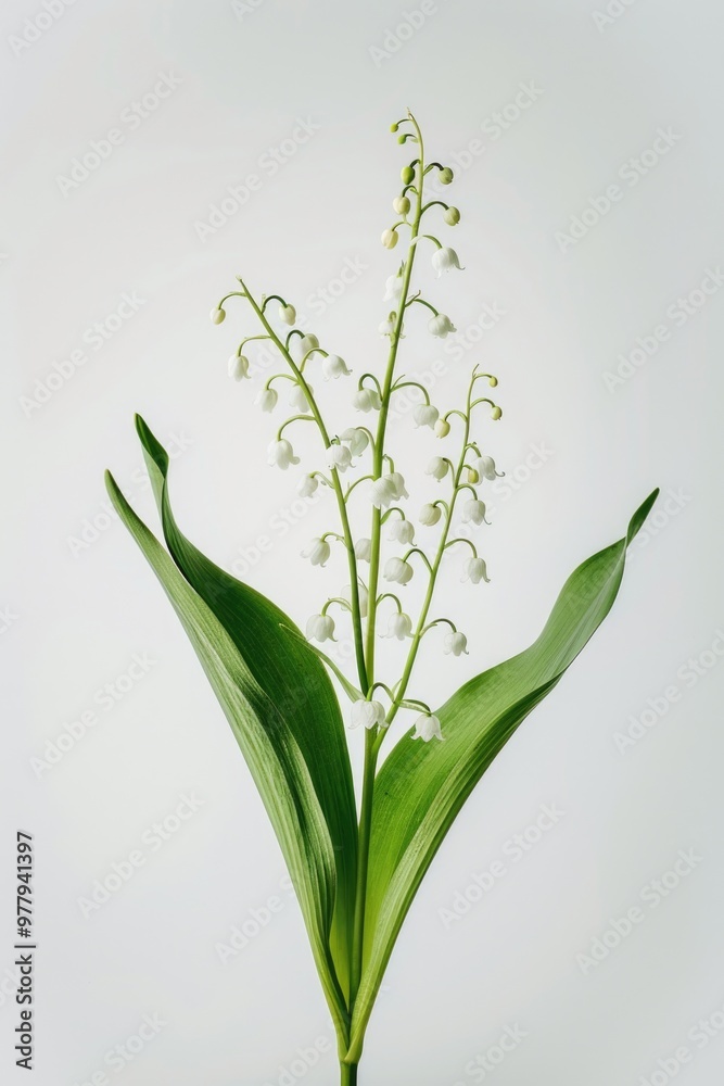 Aufkleber a small white flower is displayed in a simple vase on a table