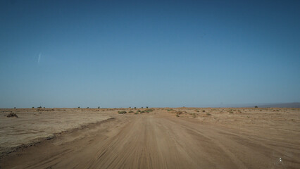 Fototapeta premium The Sahara Desert en route to Erg Chigaga in Morocco