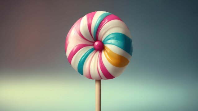 カラフルなロリポップ