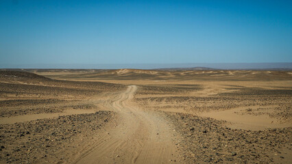 The Sahara Desert en route to Erg Chigaga in Morocco