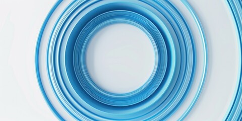 Obraz premium A close-up view of a blue ring on a white surface, perfect for jewelry or product advertising