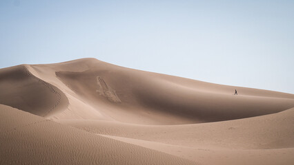 The landscape of Erg Chigaga in Morocco