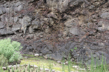 Acercamiento de Rocas con chapopote